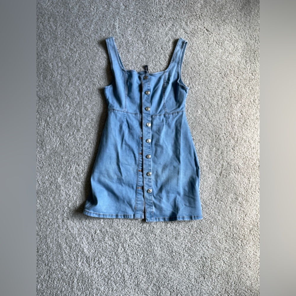 Primark Denim Dungaree-style Skirt. Size 6